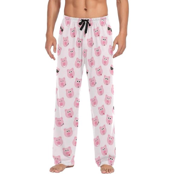GZHJMY Pig Pajama Pants for Men, Lounge Pants Lightweight Men Pajama Bottoms with Drawstring Pockets, Christmas New Year Birthday Gifts, XX-Large