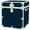 Navy Blue, variant on Rhino Trunk & Case Cube Leather Embossed Vinyl Trunk, College, Home & Storage 18"x18"x20" (Navy Blue)