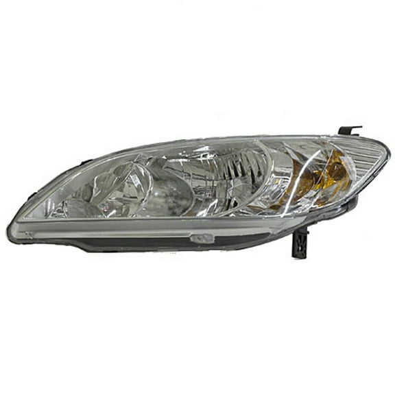 KAI New CAPA Certified Standard Replacement Driver Side Headlight Lens And Housing, Fits 2004-2005 Honda Civic Coupe