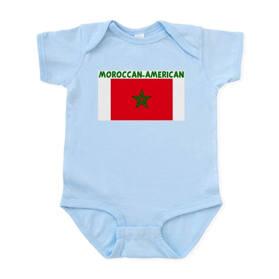 CafePress - MOROCCAN AMERICAN Infant Bodysuit - Baby Light Bodysuit, Size Newborn - 24 Months