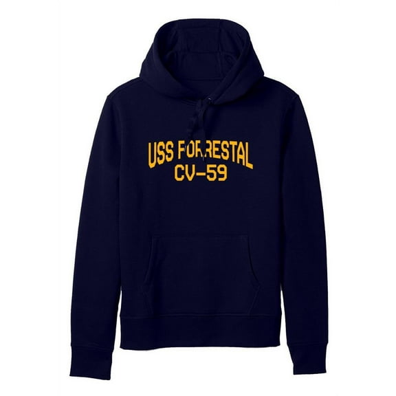 USS Forrestal CV-59 Aircraft Carrier Supercarrier Standard Size Pullover Hoodie