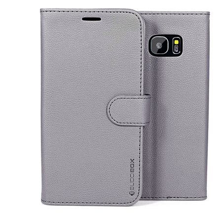 BUDDIBOX Galaxy S7 EDGE Case Case Premium PU Durable Leather Wallet Folio Protective Cover Case for Samsung Galaxy S7