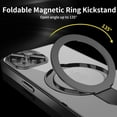 thumbnail image 2 of Magnetic Case for iPhone 15 Case Magsafe with Invisible Kickstand Plating 10FT Shockproof Soft Rubber Clear Protective Phone Case (Black), 2 of 12