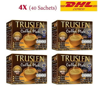 Instant Coffee Truslen Coffee Plus Mix - 40 Sachets (16g Each) With L- Carnitine For Energy Fitne Coffee Meal Replacement Drinks Sachet