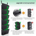 thumbnail image 4 of 6 Pockets Garden Wall Hanging Planting Bags Vegetable Green Plant Grow Planter Gray, 4 of 6