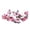 Pink, variant on Women's 3D Butterfly Hair Clip Headband, Adjustable Elegant Party Hair Accessory, Glamorous Headpiece for Evening Events, Prom, and Special Occasions-White