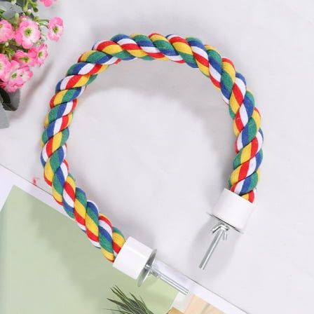 Supvox Parrot Climbing Cotton Rope Bird Toy Cockatiel Durable for Home 1PC