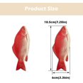 thumbnail image 2 of 3pcs Artificial Floating Goldfish Plastic Fish Small Fake Red Floating Artificial Goldfish Ornament Real Natural for Aquarium Decoration (Red), 2 of 5