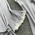 thumbnail image 7 of Womens2025ï¼Women's 5 Piece Sleepwear Floral Satin Cami Pajama Set Silk Nightgown with Robe, 7 of 7