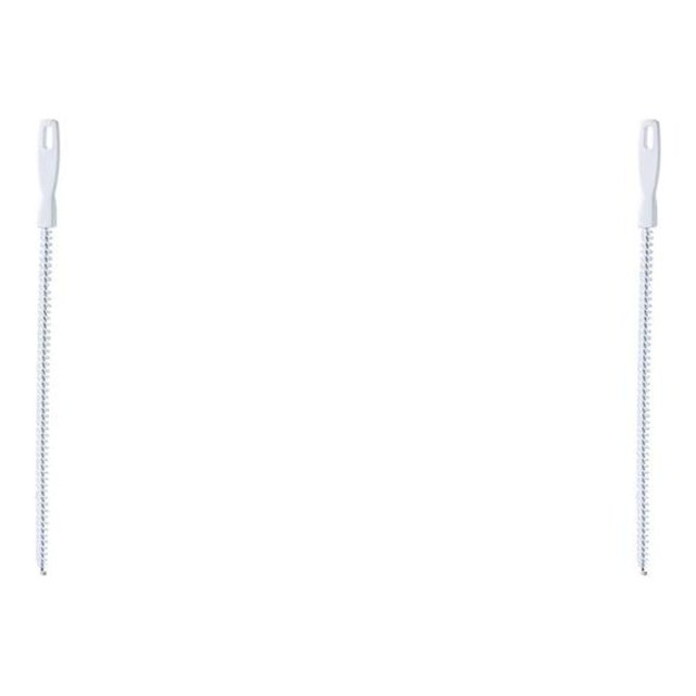 Injueey Sink Sewer Dredging Cleaning Brush Bathroom Shower Tube Anti-clogging Removal Dormitory Hair Bathtub Household Toilet Blanco 2Conjunto