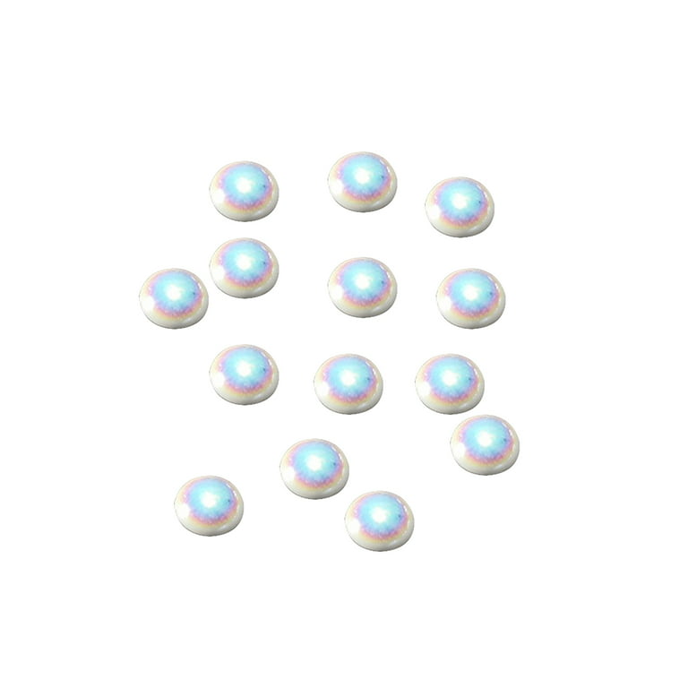 Nail Pearls 3D Flat Pearls Nail Art Accessories Half Round Pearls Nail Art  DIY