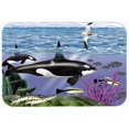 thumbnail image 1 of Planche à Découper en Verre Whale Orcas, Grande, 1 of 1