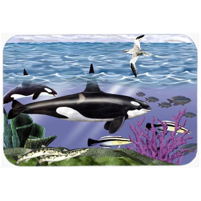 Planche à Découper en Verre Whale Orcas, Grande