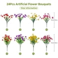 thumbnail image 2 of 24 paquetes de flores artificiales Alupssuc para decoración exterior, 2 of 9