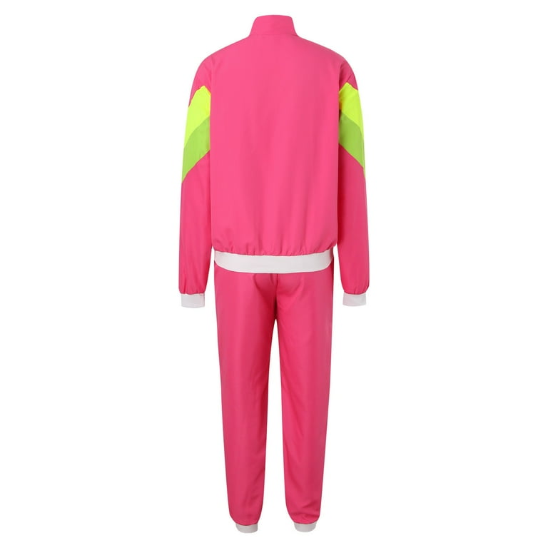 Adult 80s Tracksuit Retro Hop Windbreaker Disco Tracksuit