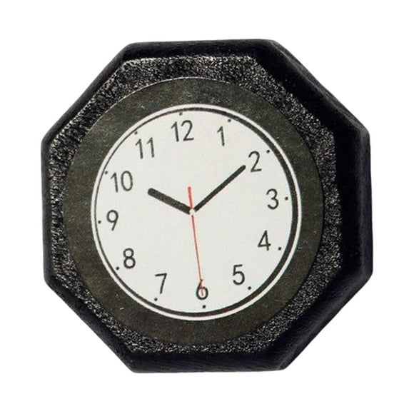 Reloj de Pared Yotijar 1:12 en Miniatura Accesorios de Decoración Reloj de Pared de Cocina Muebl Negro reloj en miniatura