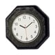 thumbnail image 1 of Reloj de pared en miniatura para casa de muñecas, escala 1:12, accesorio en miniatura para bricolaje. Negro, 1 of 8