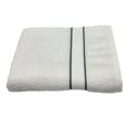 thumbnail image 1 of Toalla Cottonella Medio Cuerpo Blanca con Cenefa Gris 70x130 cm, 1 of 4