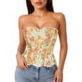 thumbnail image 2 of Sleeveless Lace-Up Body Shaper: Women's Corset Style Bustier for Cosplay, Burlesque and Waist Cinching Lingerie, 2 of 4