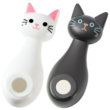

2pcs Wall Mount Hooks Cute Cats Remote Control Magnetic Hooks Magnetic Remote Control Holder