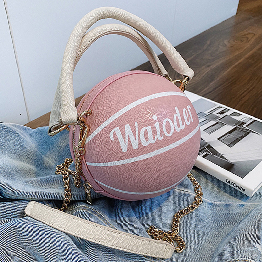 purse shaped like a basketball