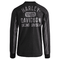 thumbnail image 3 of Harley-Davidson Men's Sweatshirt Black Beauty Racing Bar &amp; Shield L/S (S25), 3 of 7