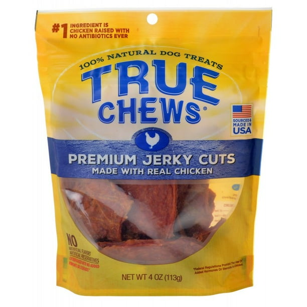 True Chews Premium Jerky Cuts with Real Chicken Dog Treats, 4 Oz