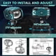 thumbnail image 5 of Motorcycle Auxiliary LED Light Driving Spotlights White/Amber/Blue Fog Lights with Mount Brackets Offroad Work Lights, 5 of 5