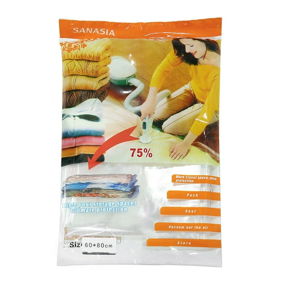 Giyblacko Vacuum Storage Bags New Space Saver Saving Storage Seal Vacuum Bags Compressed Organizer Bag 80*60cm