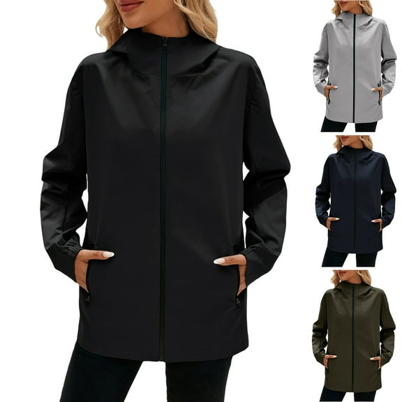Godom Womens Rain Jackets Waterproof Windbreaker Jackets lightweight Rain Coat