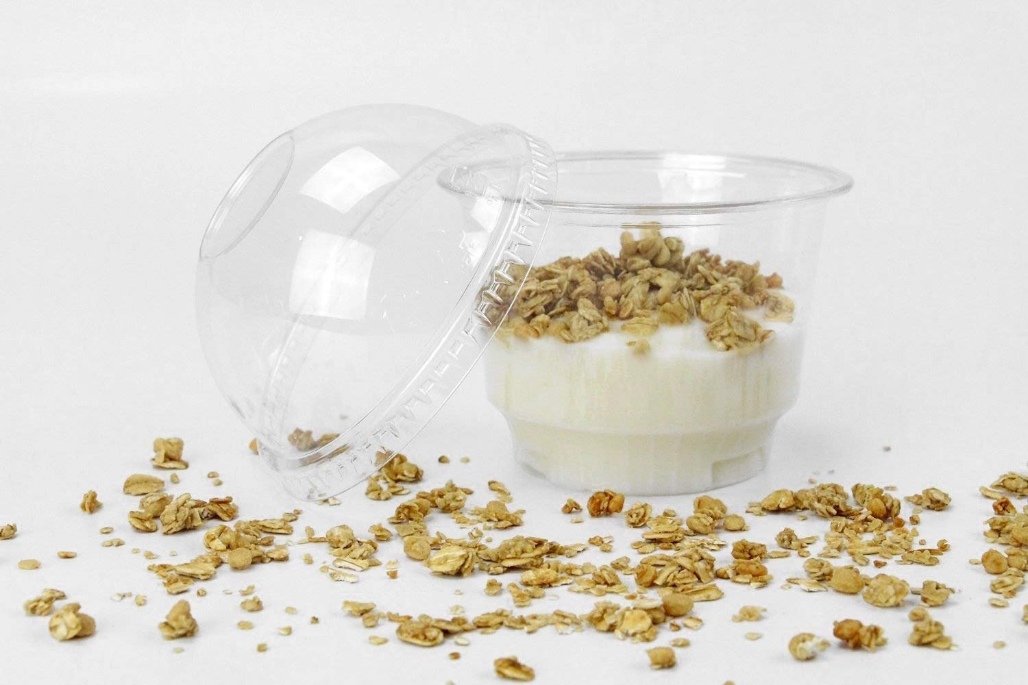 Reusable & Disposable Parfait Snack Container Plastic Parfait Cups with