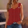thumbnail image 2 of Jacenvly Liquidation Mode Femme Débardeur Imprimé Décontracté Sans Manches T-shirt Ample Blouse Haut, 2 of 6