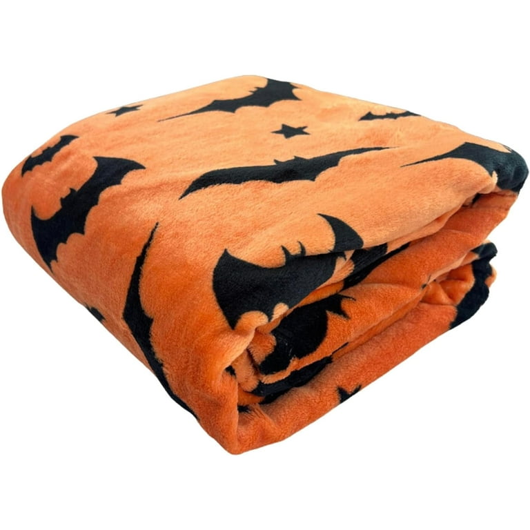 Orange velvet throw discount blanket