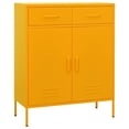 thumbnail image 1 of vidaXL Armoire de Rangement Jaune Moutarde 80x35x101,5 cm Acier, 1 of 5