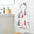 thumbnail image 6 of Dreamtimes Christmas Tree Cotton Hand Towel Set of 2, Highly Absorbent Soft Fingertip Towels for Bathroom Kitchen Hotel Gym Spa, 16 x 28 Inch, 6 of 7