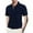 c01Blue, variant on USNSM Men's Quarter Zip Shirts Short Sleeve Casual Ribbed Knitted Golf Shirt Outdoor Summer Beach Slim Fit Tops Black L