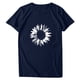 thumbnail image 1 of Blusa de manga corta con cuello redondo y estampado de tallas grandes para mujer OAVQHLG3B Store  lin121212, 1 of 4