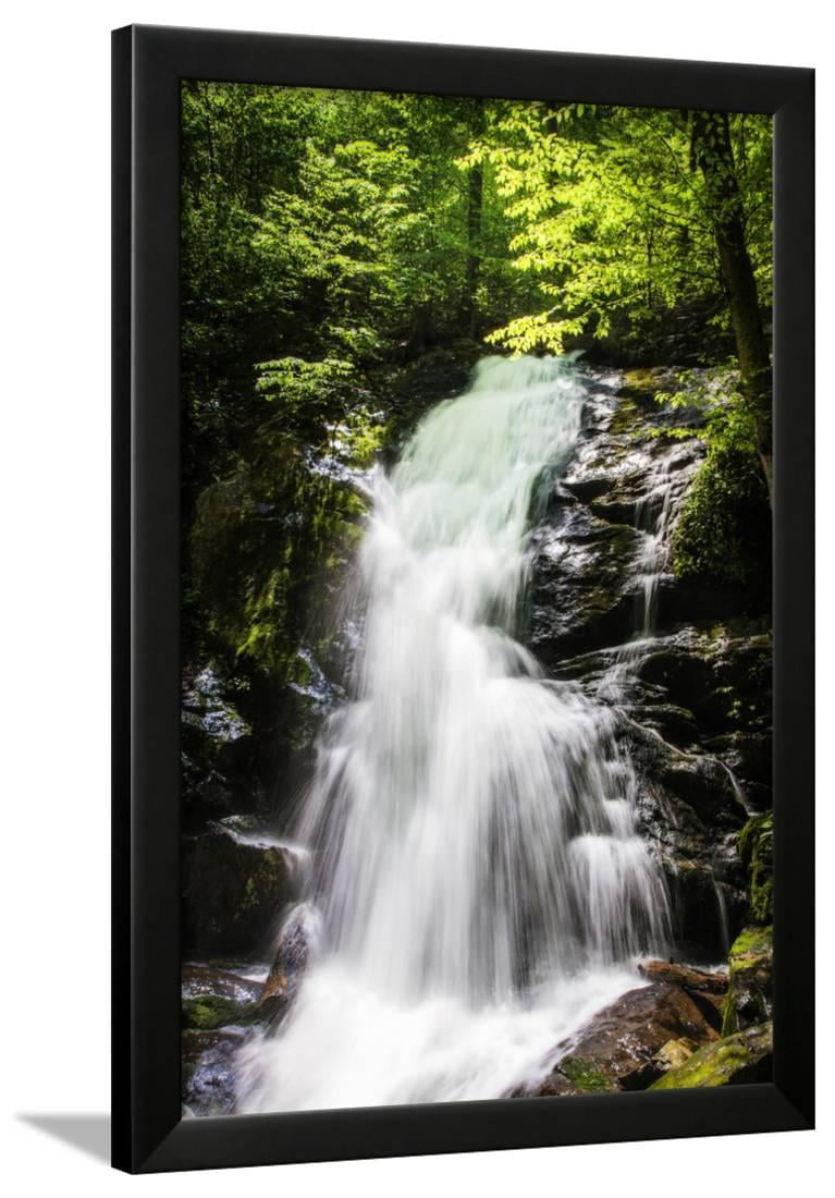 Deep Woods Waterfall Ii Framed Print Wall Art By Alan Hausenflock Walmart Com