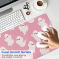 thumbnail image 4 of Long Mouse Pads for Desk,Halloween Pink Ghosts Pattern Desk Mats on Top Of Desks, Desk Mouse Pad Extra Large with 3mm Non-Slip Base and Stitched Edge for Gaming,Office,Work,Home 31.5x11.8in, 4 of 5