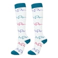 thumbnail image 2 of Bas Blancs Chaussettes de Compression pour Femmes Chaussettes de Compression pour Chaussettes pour Femmes Hommes Circulation, 2 of 5