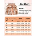 thumbnail image 6 of Girls’ Elastic Waist Sparkle Skirts A-Line Layered Metallic Skirt Ruffle Shiny Dance Tutu Skirts Casual Adorable Sassy Skater Glossy Rave Tiered Skort Outfit, 6 of 6