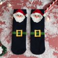 thumbnail image 4 of Calcetines navideños de moda para mujer, con estampado de ciervo, muñeco de nieve, Papá Noel, oso, transpirables, bonitos, para otoño e invierno, informales, hasta media pantorrilla, 4 of 4