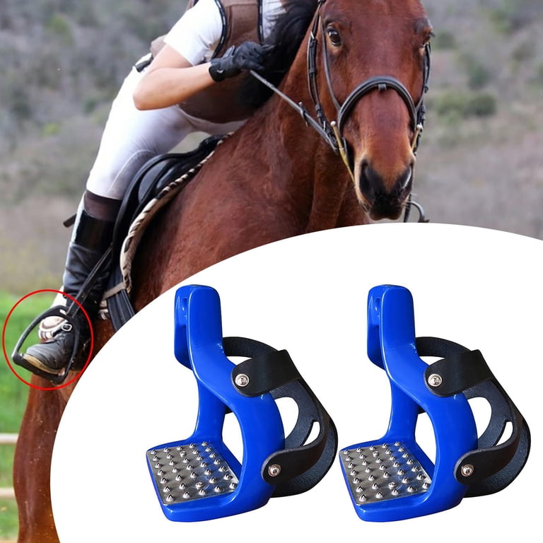 Flexible Horse Riding Stirrups: 4.75/5 Inch Safety Stirrups, Powder Coated Steel