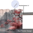 thumbnail image 5 of Japanese Window Curtains Valances Spring Red Cherry Blossom Tree Vintage Sailboat Window Valance for Living Room Bedroom, Kitchen Valance Rod Pocket Window Curtain 54 by 18 in, 1 Panel, 5 of 6