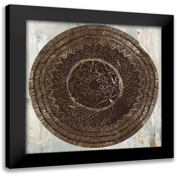 Reeves, Tom 12x12 Black Modern Framed Museum Art Print Titled - Zulu Gold II