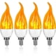 thumbnail image 1 of 4 Pack 3W E14 LED Light Bulb Flame Effect Light Bulb with 3 Lighting Modes Decorative Light Bulb, 1 of 5