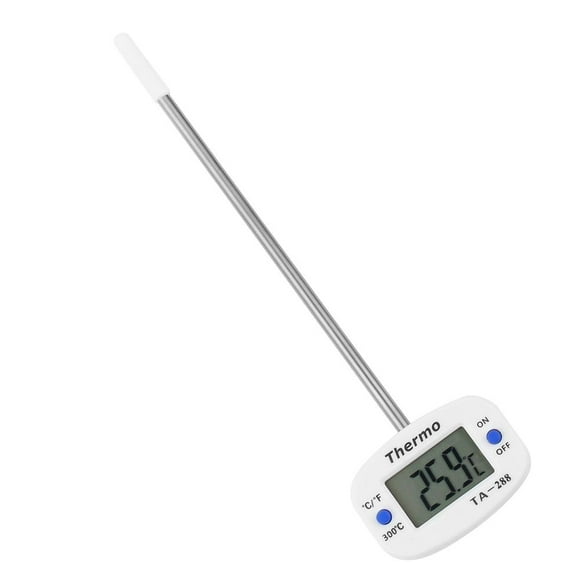 Ccdes LCD Food Thermometer Probe Kitchen Cooking BBQ Grill Milk Temp Tester, Cooking Thermometer, Digital BBQ Thermometer