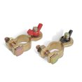 thumbnail image 2 of Electronicheart 1 Pair Battery Terminal Connectors Kit Car Battery Cable Ends Positive Cable Ends Positive Negative Pole Clamps Automotive Accessories, 2 of 6