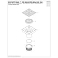 thumbnail image 5 of Kingston Brass BSF9771ORB Watercourse Scroll 4-Inch Brass Square Grid Shower Drain with Hair Strainer in Oil Rubbed Bronze, 5 of 7