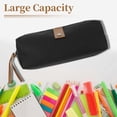 thumbnail image 3 of Unique Bargains Snowflake Oxford Style Pencil Pouch with Large Capacity Black, 3 of 6